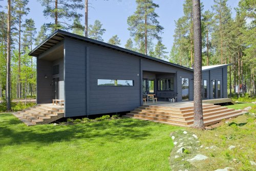 Modern Log Cabin Home Kits by HONKA - Prefab Log Cabin Kits in Finland