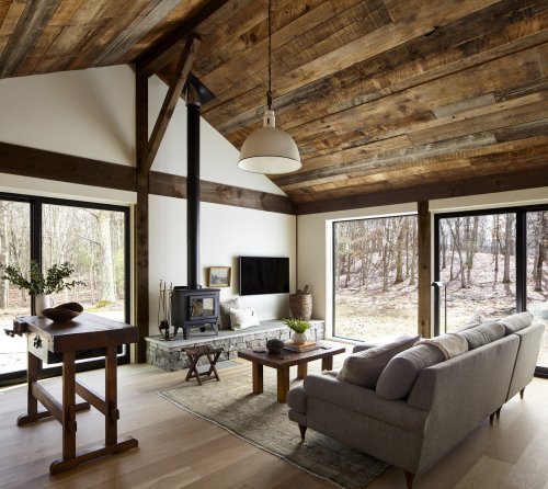 Before & After: A Couple Turn a Bare-Bones Barn Into an Off-Grid Cabin