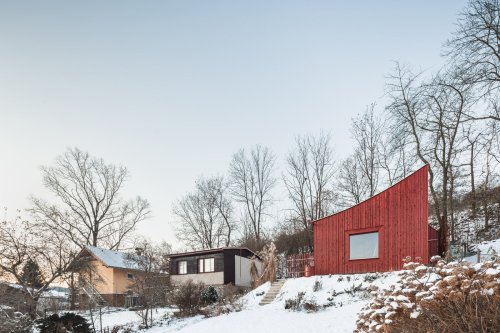 Plastic Windows, Plywood, and Pluck Bring Together This $56K DIY Cabin in the Czech Republic