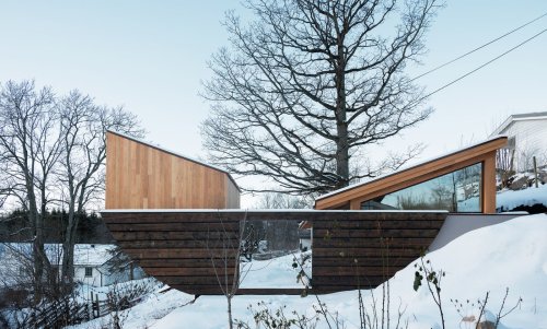 A Backyard in Norway Gets a Ship-Shaped Addition