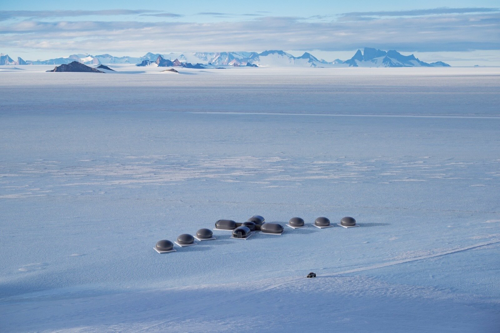 For Your Next Getaway, Consider a Prefab Pod in Antarctica’s Lunar-Esque Landscape