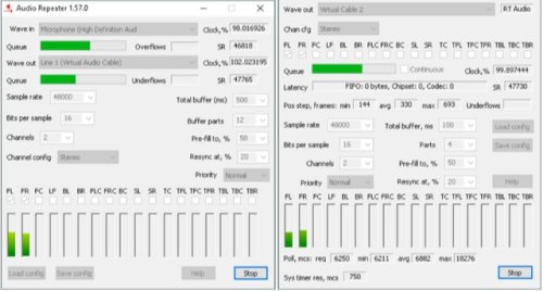 Audio repeater настройка в скайпе и радиобоссе