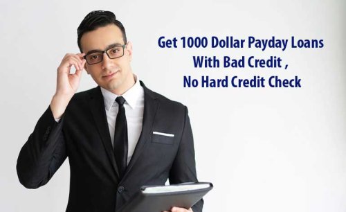 $1000 Payday Loans With Bad Credit No Hard Credit Check