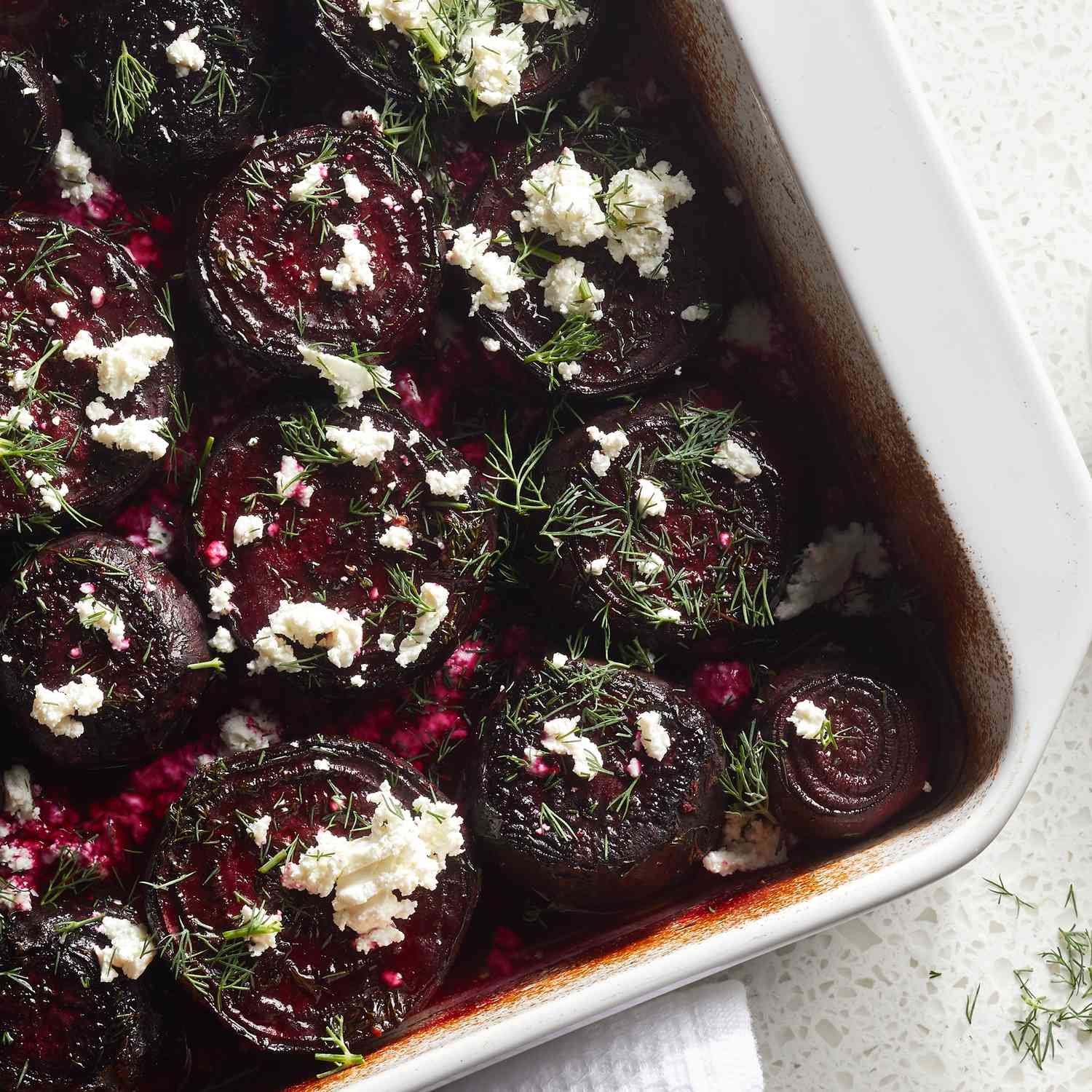 Melting Beets with Goat Cheese