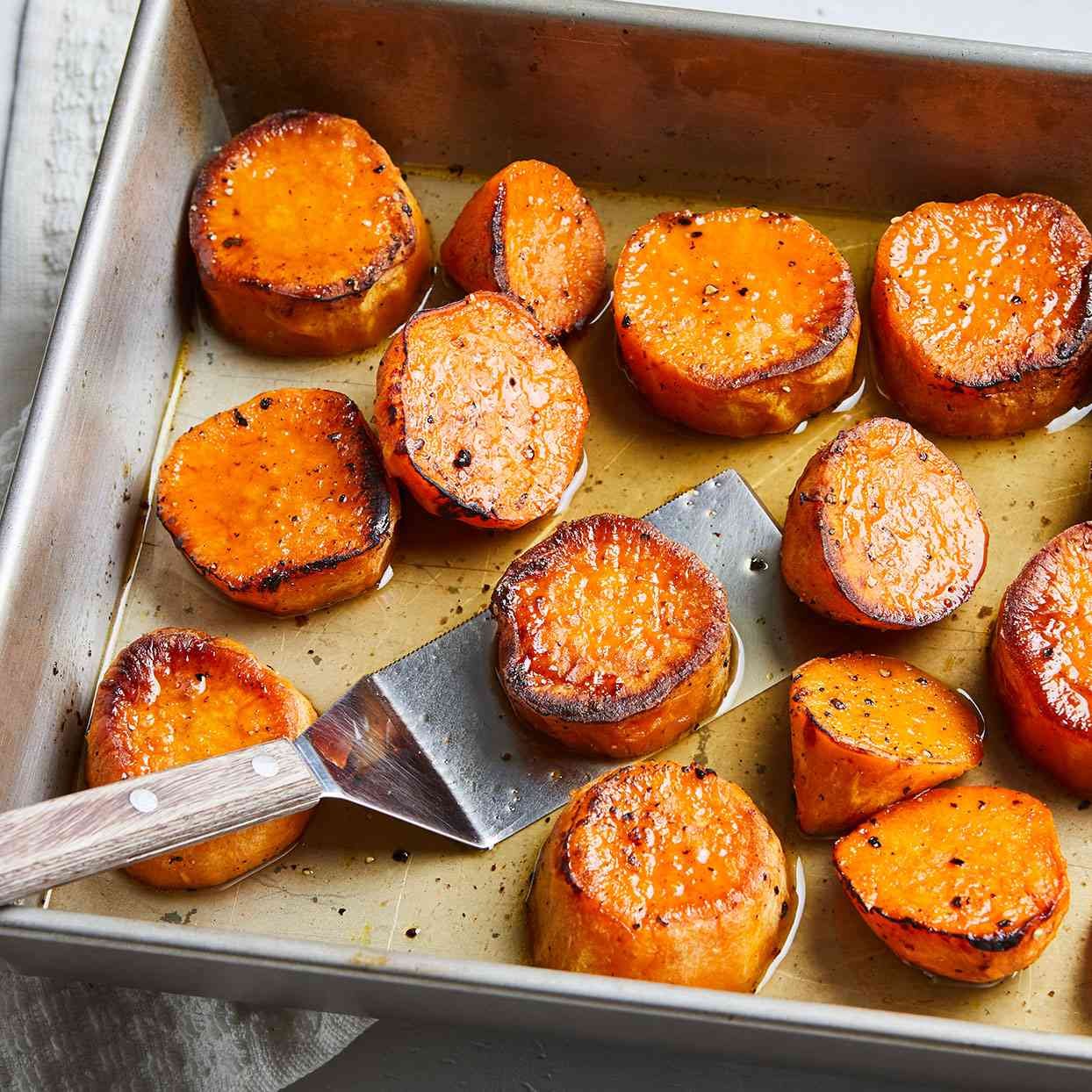 Melting Sweet Potatoes with Maple Butter