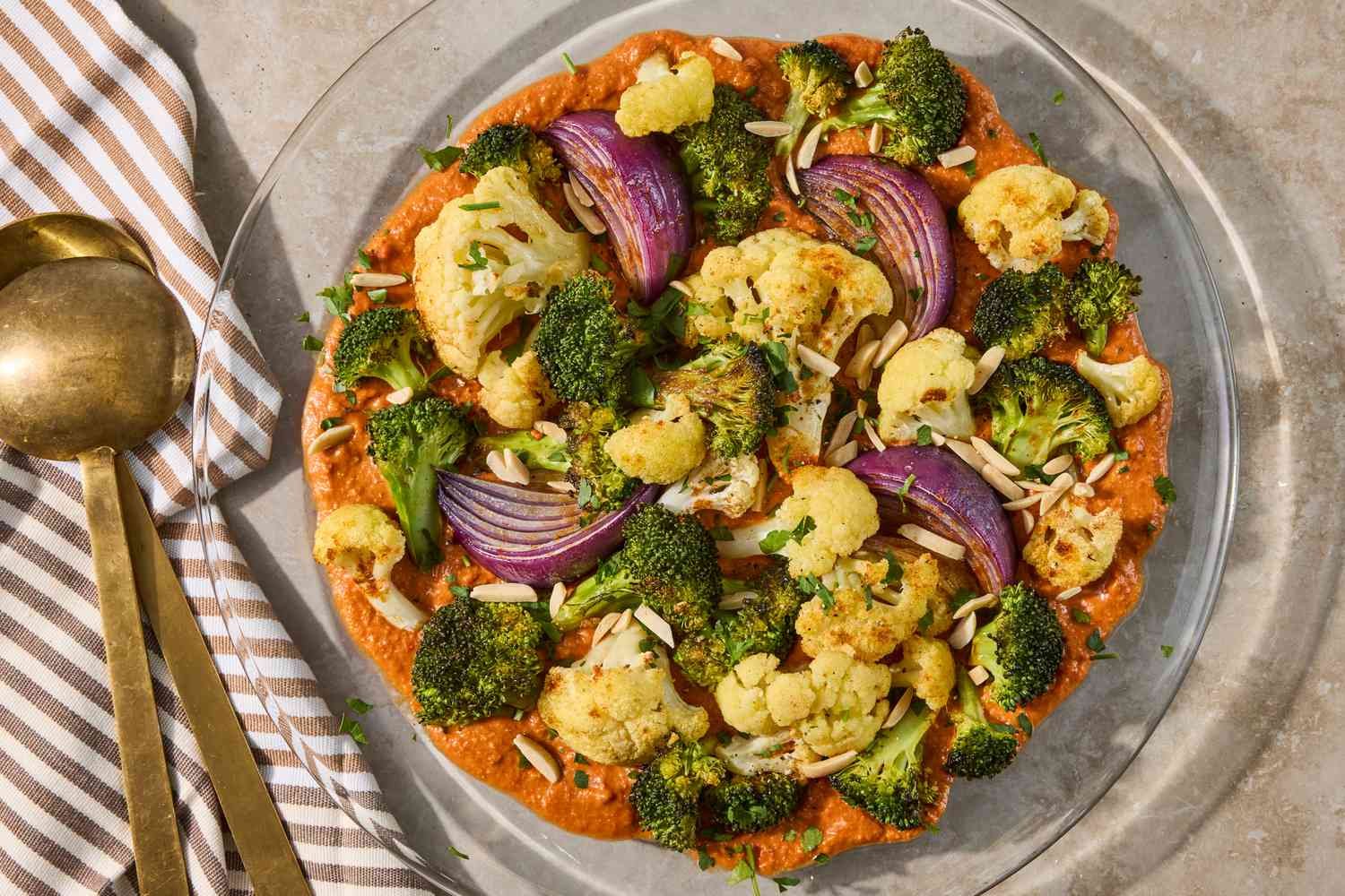 Roasted Romesco Vegetables Pack 6 Grams of Fiber