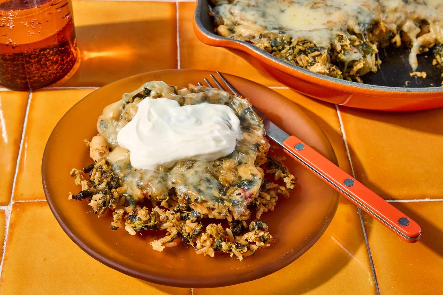 Cheesy White Bean & Rice Skillet