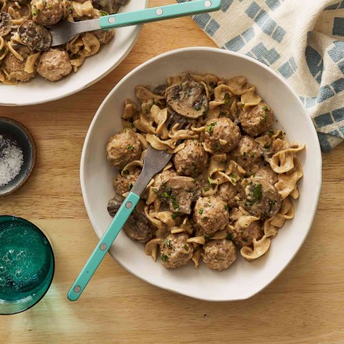 Meatball Stroganoff Will Warm You from the Inside Out (Easy Dump Dinner)