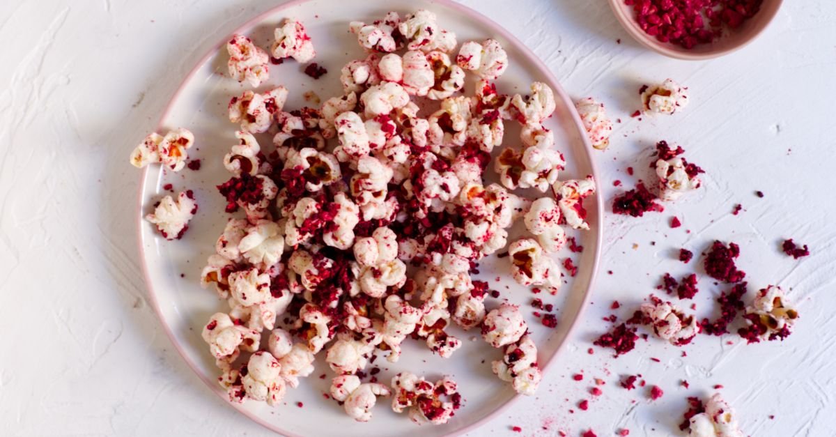Himbeer-Limetten-Popcorn