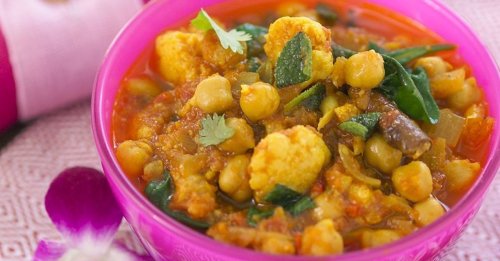 Blumenkohl-Curry mit Kichererbsen