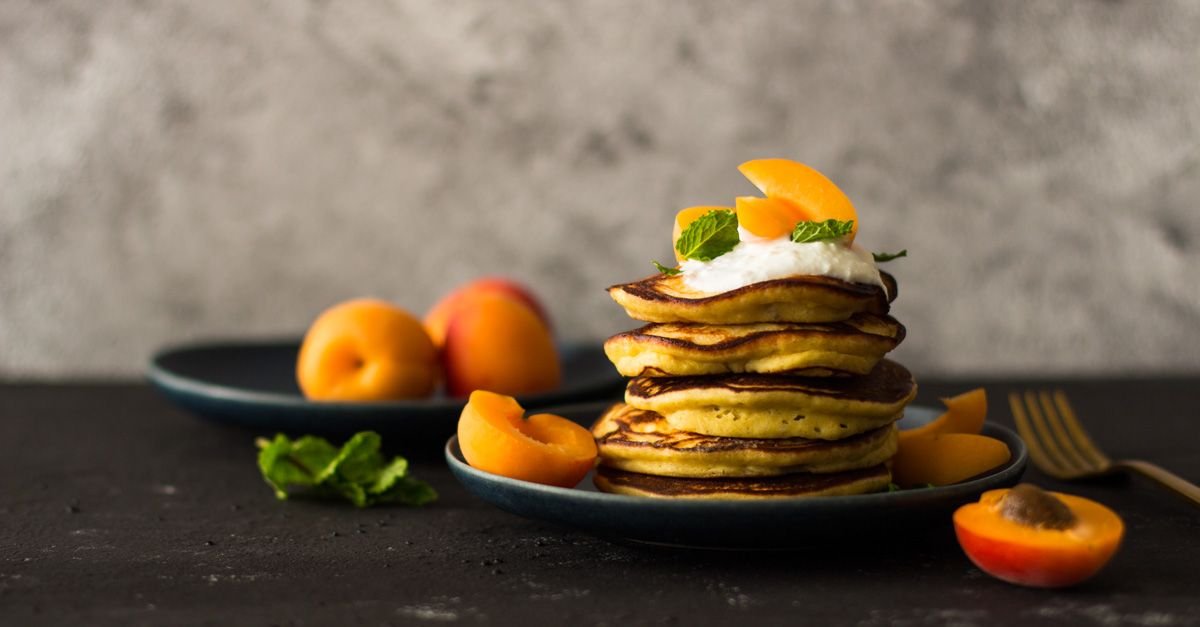 Ricotta-Pancakes mit Aprikosen
