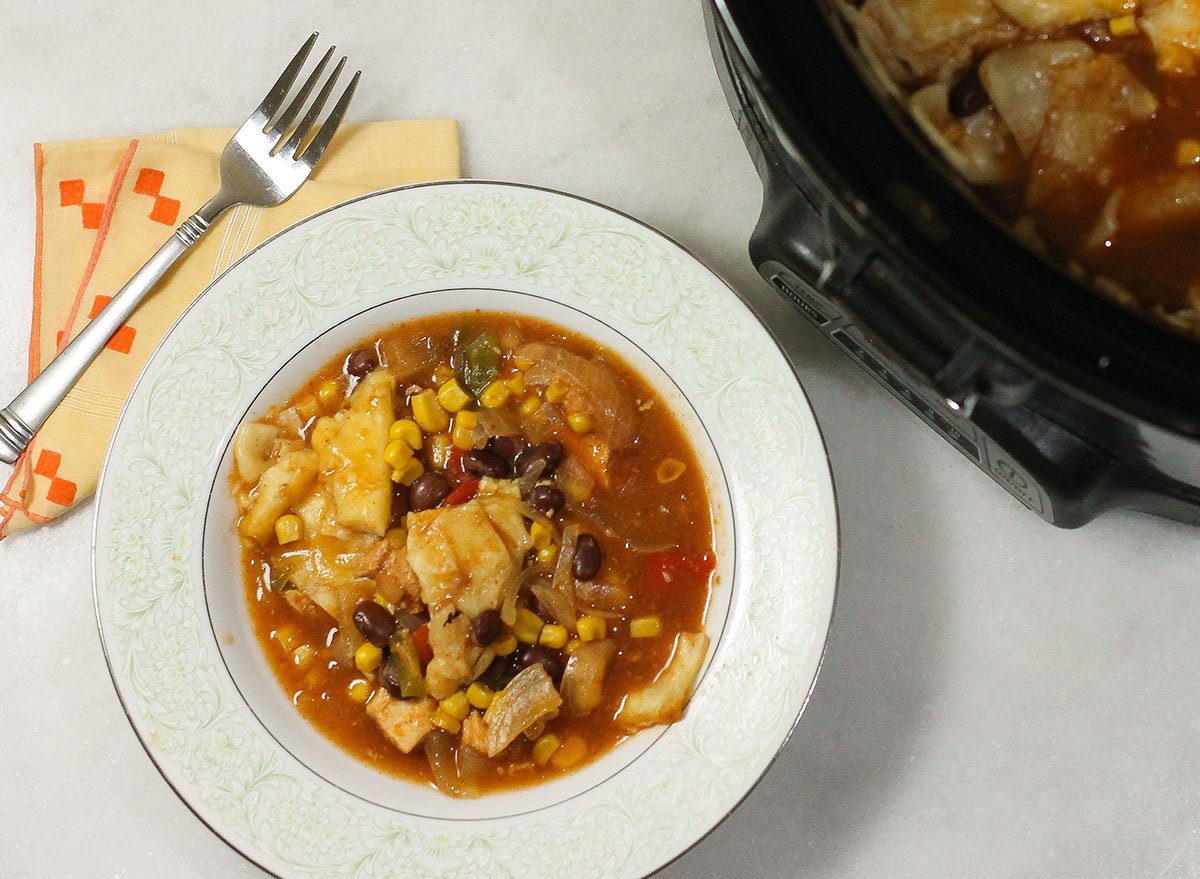 Crock-Pot Chicken Enchilada Casserole Recipe