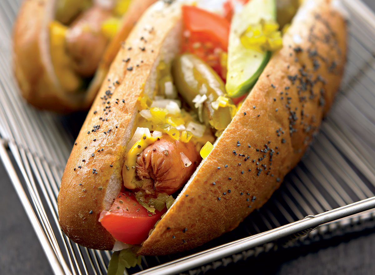 Low-Calorie Chicago Hot Dog Recipe