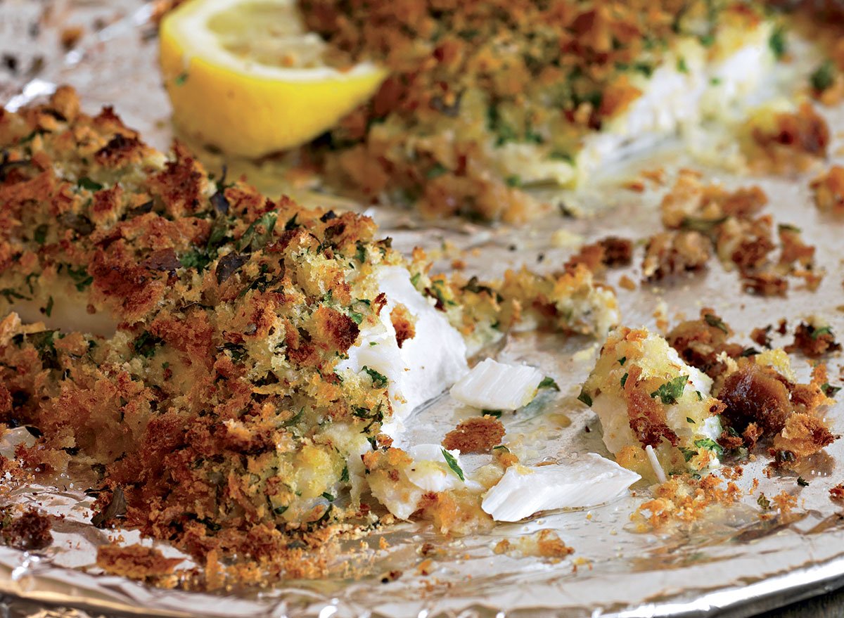 Oven-Baked Fish With Herbed Breadcrumbs Recipe