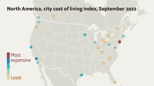 These are the most expensive cities in North America