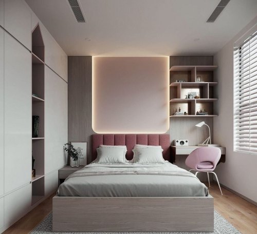 20+ Mẫu thiết kế giá sách trong phòng ngủ đẹp 2022