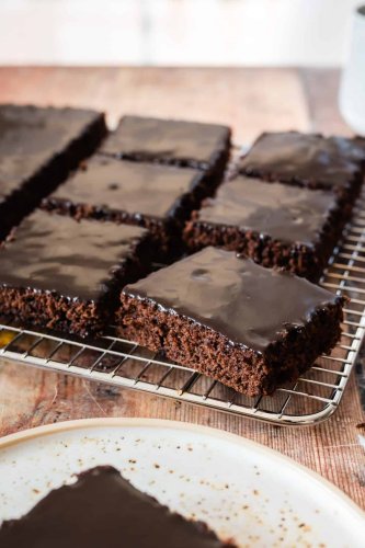 Super saftiger Schokoladenkuchen direkt vom Blech