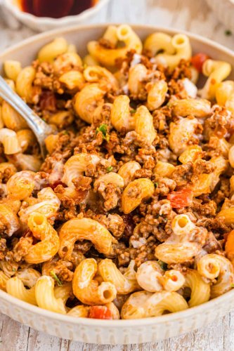 Türkische Pasta mit Joghurt – aber vegan - Eine Prise Lecker