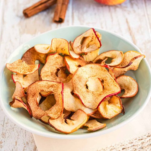Apfelchips aus der Heißluftfritteuse – knusprig, gesund & unfassbar einfach - Eine Prise Lecker
