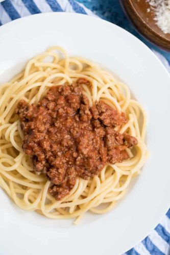 Einfache und schnelle Spaghetti Bolognese