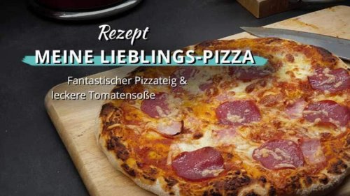Rezept für eine knusprige Pizza & Pizzasoße