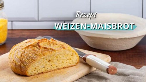 Rezept: Goldenes Weizen-Maisbrot