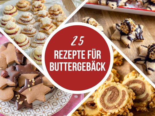 25 Rezepte für zartes Buttergebäck – Die besten Weihnachtsplätzchen