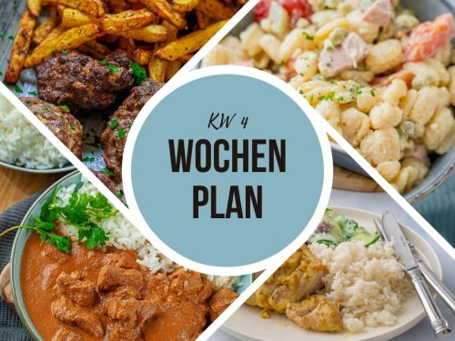 Wochenplan KW 4 – unser Essensplan für eine Woche