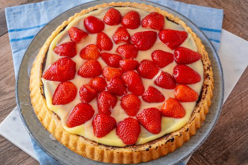 Dieser Erdbeerkuchen mit Pudding gelingt dir immer