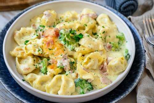 Tortellini Auflauf in Sahnesoße: Schnell und lecker