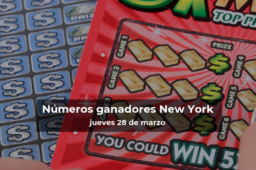 Lotería de Nueva York en vivo: resultados y ganadores del jueves 28 de marzo de 2024 - El Diario NY