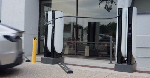 Tesla launches capability to drive away while plugged in after deadly Supercharger shooting