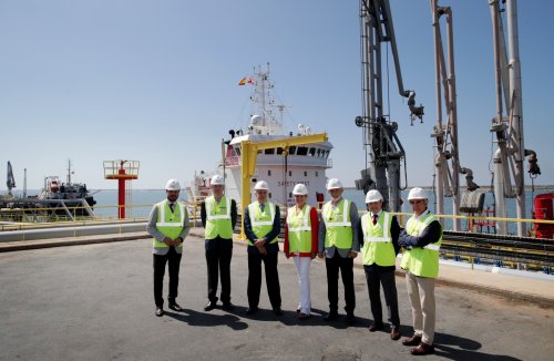 Avanzan a buen ritmo las obras de Decal en el Puerto Exterior de Huelva