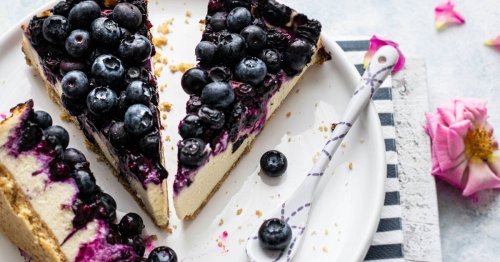 Rezept: High Protein Blueberry Cheesecake ohne Zucker