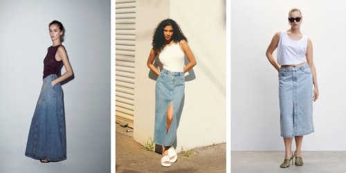 15 Denim Maxi Skirts to Add to Your Closet