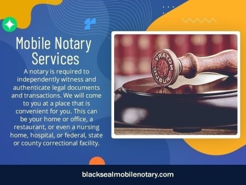 Mobile Notary Services notary s - blacksealmobilenotary | ello
