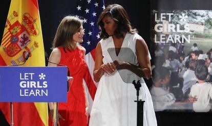 In Madrid, Michelle Obama calls for global fight against gender inequality