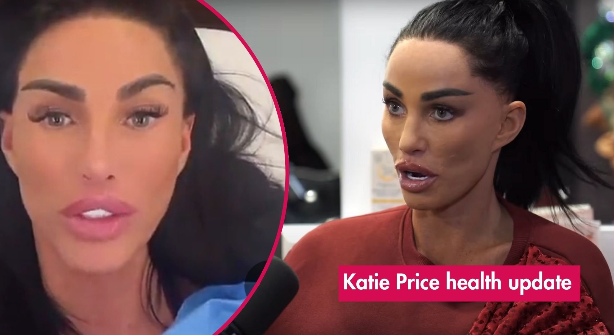 Katie Price updates fans from her hospital bed following worries about her ‘frail' appearance