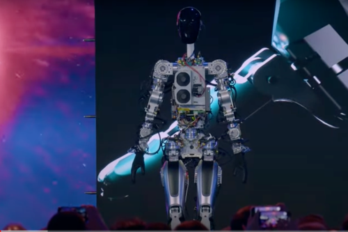Elon Musk Just Debuted Tesla's First Humanoid Robot
