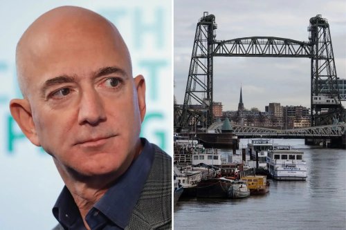 Jeff Bezos' Megayacht Was Quietly Towed From a Dutch Shipyard — Watch the Video