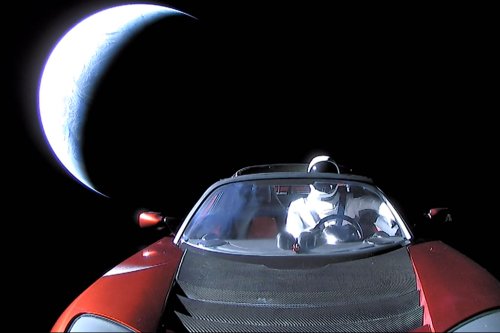 Elon Musk's Tesla Roadster Has a Close Encounter With Mars