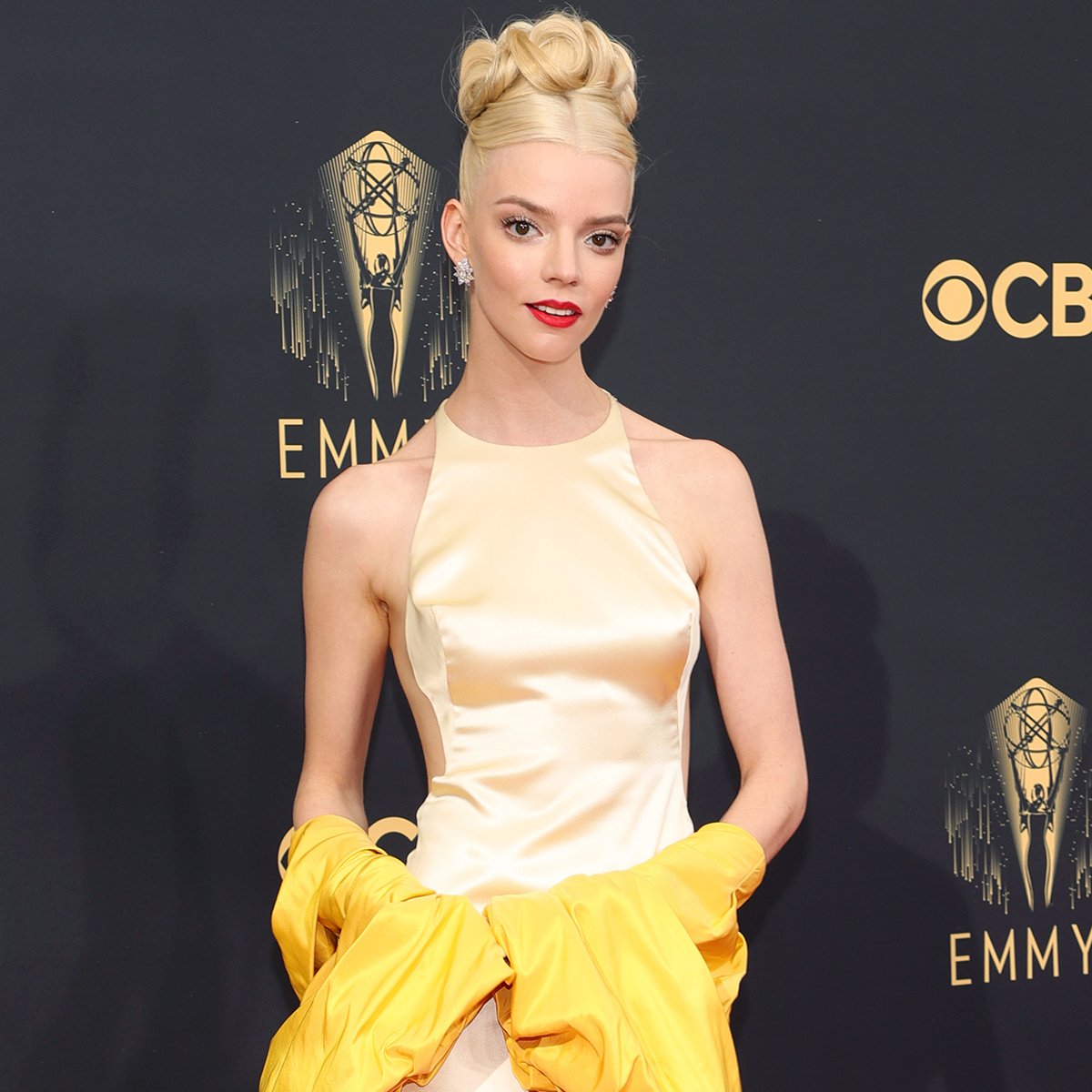 Anya Taylor-Joy's Fashion Game Is on Point With Bold Yellow Gown at 2021 Emmys