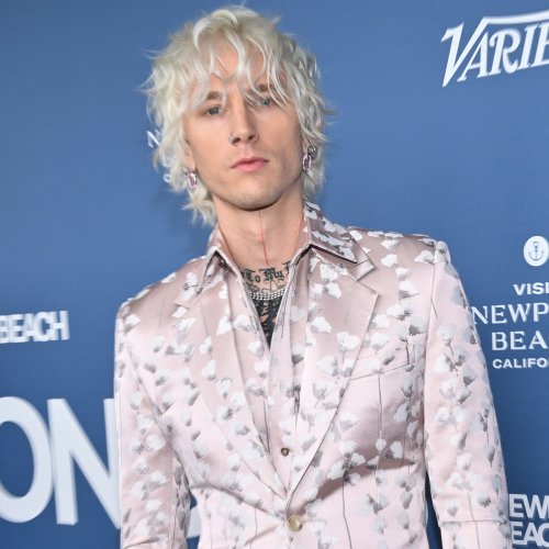 Machine Gun Kelly's Spiked Purple Suit Is a MustSee at the 2022