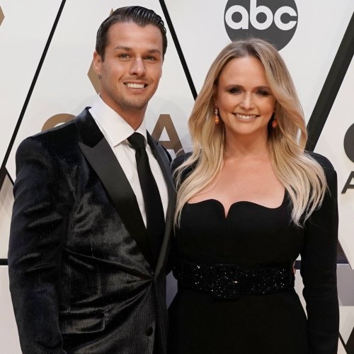 Miranda Lambert and Husband Brendan McLoughlin Heat Up the 2021 CMA Awards Red Carpet