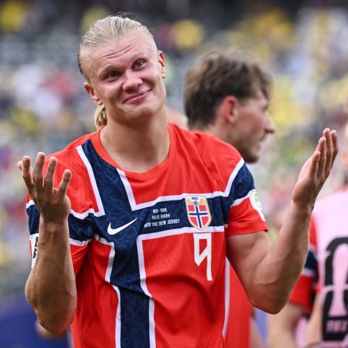 Your Breakout World Cup Star Erling Haaland Took Home a Taxidermy Raccoon, Because Why Not