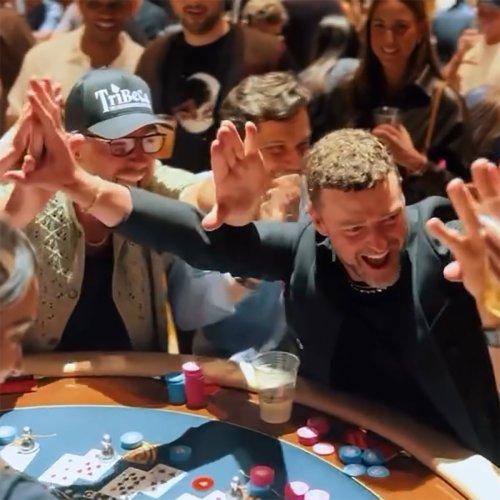 Travis Kelce, Jason Kelce and Justin Timberlake Have a Guys Night Out in Las Vegas