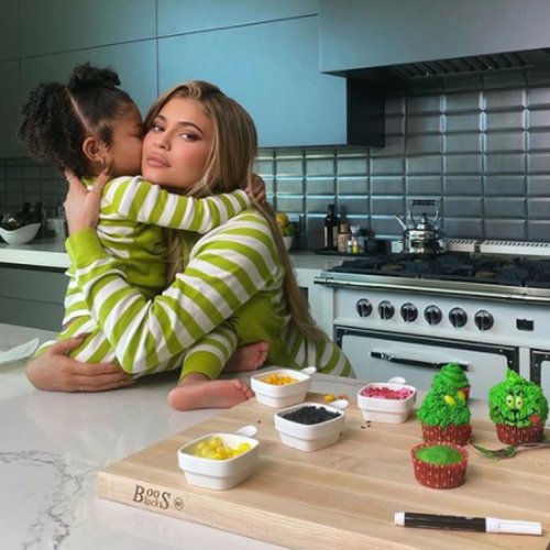 See Stormi Webster Shower Mom Kylie Jenner With Compliments in Holiday Baking Video