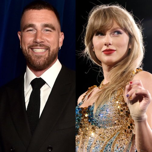 Taylor Swift and Travis Kelce Leave No Blank Spaces Between Them in First PDA Photo