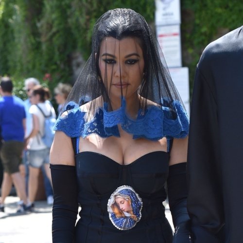 Kourtney Kardashian and Travis Barker Wear Coordinating Outfits at Pre-Wedding Lunch
