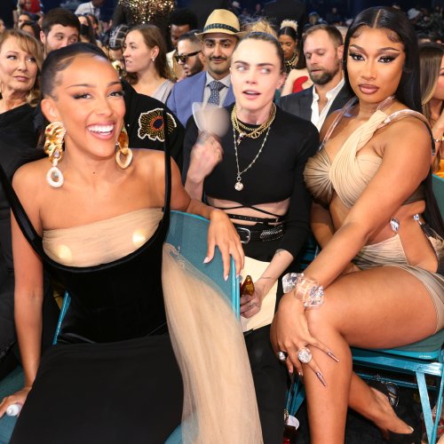 Megan Thee Stallion Shares BBMAs Photo With Cara Delevingne Cropped Out